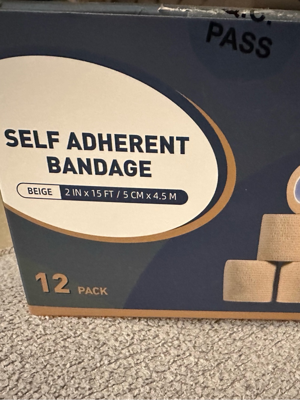 Metene Beige Self-Adhering Bandage Roll - 10 in the box individually wrapped!